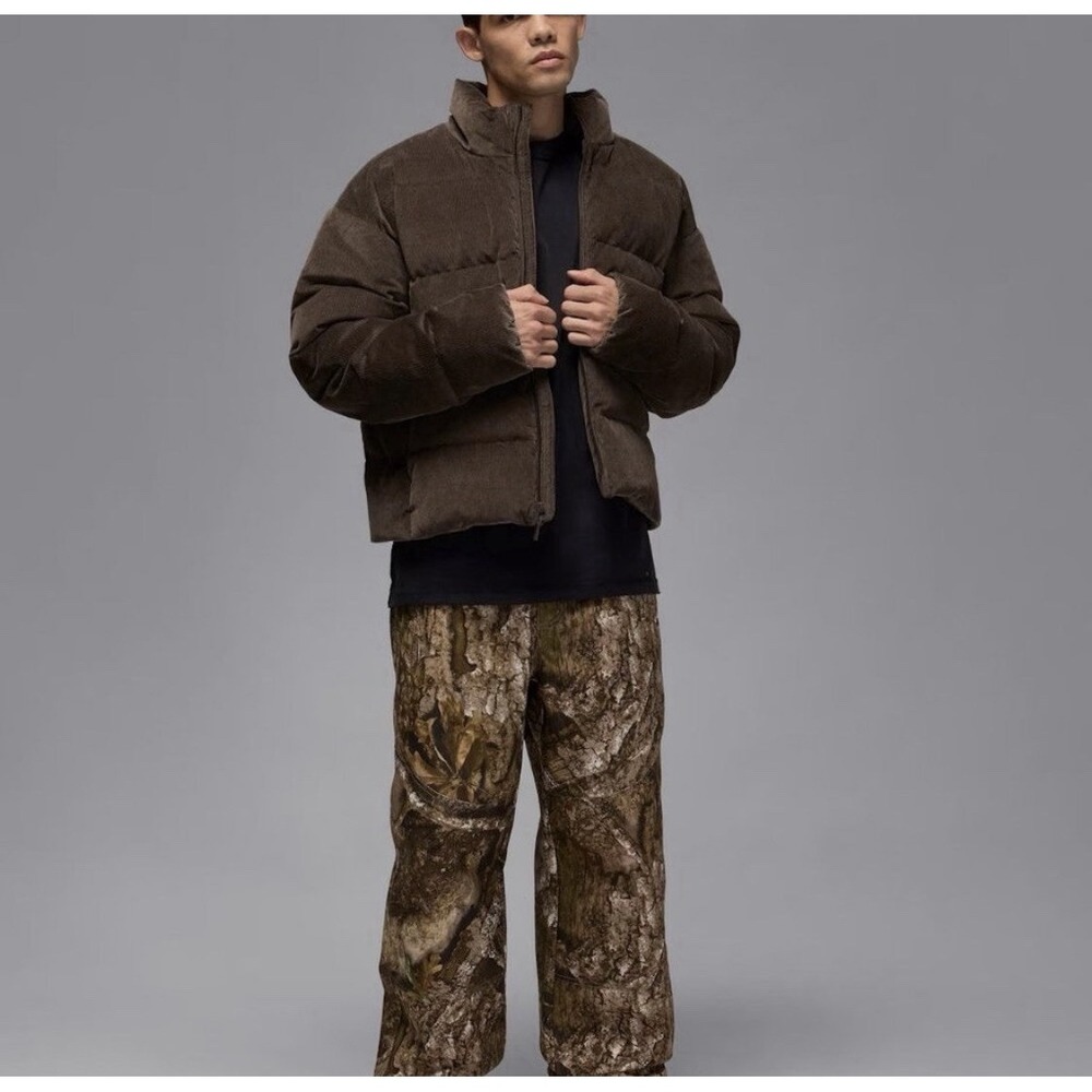 Nike Jordan Flight Down Puffer Baroque Brown Corduroy HV0536-237